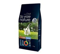 SA VRAIE NATURE-Croquette pour chaton au poulet et au saumon Sa vraie nature - 5 kg