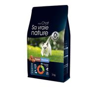 SA VRAIE NATURE-Croquettes sans céréales pour chaton au poulet et au saumon Sa Vraie Nature - 2 kg