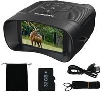 Sa206 Jumelle Vision Nocturne, Zoom Numérique 8X, 3"" Hd Infrarouge Élevé Vidéo 4K Et Image 36Mp, 5000Mah Rechargeable Lunette Vision Nocturne, Jumelle Nocturne Pour Chasse Avec Carte Tf 32 G[Z485]