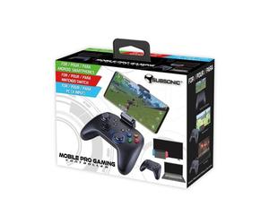 Sa5558 - Subsonic - Manette Bluetooth Sans Fil Avec Vibrations, Gyroscope, Boutons Arrière Pour Android, Nintendo Switch Et Pc