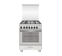 SA664MWH6 Cuisinière à gaz avec four électrique 4 brûleurs 60 x 60 cm