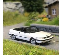 Saab 900, turbo 16S cabriolet, blanc, 1995 - Minichamps 870170130 - 1/87