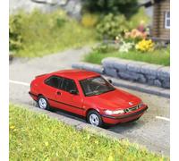 Saab 900, turbo 16S coupé, rouge, 1995 - Minichamps 870170124 - 1/87