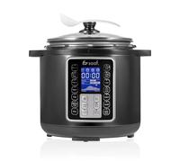 Saaf Multicuiseur - Set 11 Pièces - 12 Programmes - Slowcooker, Cuiseur à Riz, Vapeur & Cocotte-Minute - 6L - Avec Couvercle, Cuve, Cuillère, Verre Doseur & Livre de Recettes - Écran Digital