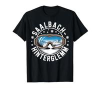 Saalbach-Hinterglemm Aventure de Ski d'hiver T-Shirt Graphique avec Valeur
