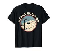 Saalbach-Hinterglemm Aventure de Ski d'hiver T-Shirt Graphique avec Valeur