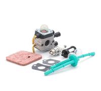 SAANICH Carburateur adapté for débroussailleuse Stihl FS55 FS55R FS55RC KM55 HL45KM55R FS38 avec joint de filtre à air(1 set B)