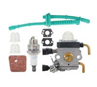 SAANICH Carburateur adapté for débroussailleuse Stihl FS55 FS55R FS55RC KM55 HL45KM55R FS38 avec joint de filtre à air(1 set A)