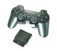 SAANICH Manette de Jeu sans Fil for Arduino PS2, contrôleur de poignée for Console PlayStation 2, Joystick, Double Choc, Joypad Raspberry Pi(Silver)