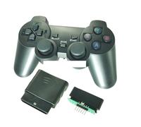 SAANICH Manette de Jeu sans Fil for Arduino PS2, contrôleur de poignée for Console PlayStation 2, Joystick, Double Choc, Joypad Raspberry Pi(Red)