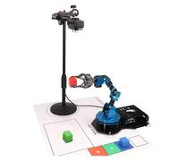 SAANICH Raspberry Pi 4B AI Vision 6 DOF, Bras robotique, manipulateur, Programme Python, Kit de Jouets(4B 4G Version)