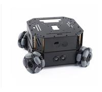 SAANICH Voiture Robot à Roue omnidirectionnelle 4wd, châssis à Bras robotique, Programmation RC sans Fil, for éviter Les Obstacles Arduino(Gold)