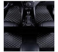 SAANTE 4 PièCes Voiture Cuir Tapis De Sol pour Abarth 595 695 124(LHD), Bespoke Tous Temps Durable Moquettes ImperméAbles AntidéRapant IntéRieur Accessoires,E/Black-Beige