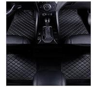 SAANTE 4 PièCes Voiture Cuir Tapis De Sol pour Citroen C5X C6 C8 DS3 DS4 DS5(LHD), Bespoke Tous Temps Durable Moquettes ImperméAbles AntidéRapant IntéRieur Accessoires,A/Black