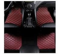 SAANTE 4 PièCes Voiture Cuir Tapis De Sol pour Citroen C5X C6 C8 DS3 DS4 DS5(LHD), Bespoke Tous Temps Durable Moquettes ImperméAbles AntidéRapant IntéRieur Accessoires,C/Brown