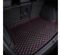 SAANTE Cuir Tapis Coffre Voiture pour A-UDI A3 Sportback 8Y 2020-2023, Bac De Coffre Coussin De Protection AntidéRapant Tapis Couverture IntéRieure Accessoires,D/Black-Red
