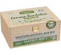 Saatgut Dillmann Coffret de Semences Bio - Légumes Rares | S - Coffret en bois