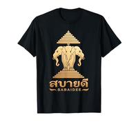 SabaiDee Lao Erawan Éléphant à Trois têtes T-Shirt