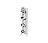SABAJ M&D Guide-câbles Vertical Universel 8U pour Rack 19" - Organiseur modulaire Gris RAL 7035