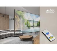 Sabaj Support Tv Mural Motorisé Pivotant 180 À Mouvement Automatique Coulissant Pour 40-75"" Et 40Kg,Télécommandé Électrique Encastrable Télévision Pour Vesa 600X400 Oled/Led/Lcd/Plasma