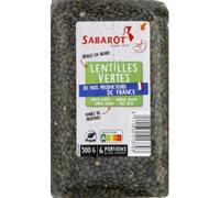 Sabarot Lentilles Vertes, 500g