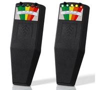 Sabary Lot de 2 détecteurs de champs électromagnétiques pour équipement de chasse aux fantômes, détecteur de champ magnétique à 5 LED pour inspections à la maison, au bureau et en extérieur, piles 9 V