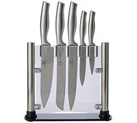 SABATIER - Bloc FUJI de 5 Couteaux ORYS Indispensables | Un Design Moderne pour Ranger et Protéger vos Couteaux au Quotidien