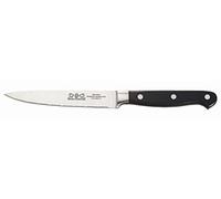 Sabatier Couteau utilitaire dentelé Pluton, 13 cm, noir, 771386 | Conçu pour Trancher facilement les Aliments à Peau Dure comme les Tomates, Agrumes