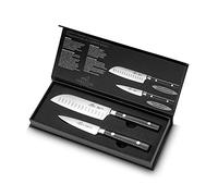 Sabatier Leonys Ensemble 2 Pièces avec Couteau d’Office 9 cm et Mini Santoku 12 cm