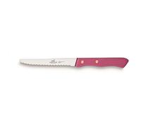 Sabatier - Set de 6 couteaux de Table SERIE 197 - Fabriqué en France - 10,5 cm - Lame Microdentée Inox et Rivets en Laiton - Parfait pour Couper Facilement Viandes, Fruits et Légumes