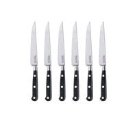 Richardson Sheffield – Couteaux à steak Sabatier Trompette 6 pièces Acier inoxydable Noir