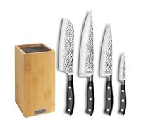 SABATIER TROMPETTE Carbon Bloc spaghettis 4 couteaux de cuisine, Bambou