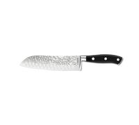 SABATIER TROMPETTE Carbon - Couteau santoku 18 cm martelé avec protection de lame