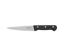 SABATIER TROMPETTE - Couteau à saigner - Universal - Acier MoV finition satinée manche ABS et rivets acier - 28.5 cm (Lame 16 cm) - Noir