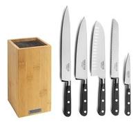 SABATIER TROMPETTE - ORIGIN - Bloc bambou de 5 couteaux de cuisine