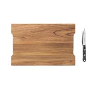 SABATIER TROMPETTE Planche à découper avec tiroirs + Office, Bois acacia