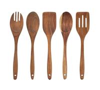 Sabatier Trompette Set 5 ustensiles de cuisine, 30.5 cm, Bois d'acacia
