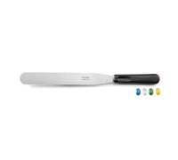 SABATIER TROMPETTE - Spatule droite - Pro Flex - Acier X30Cr13 finition satinée manche polypropylène et mitre en acier et système HACCP - 42 cm (Spatule 30 cm) - Noir