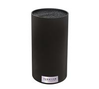 SABATIER TROMPETTE - Bloc vide rond avec tiges spaghetti noires - Plastique - H 22 x D 11 cm - Noir