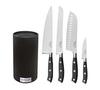 SABATIER TROMPETTE Vulcano - Bloc Noir 4 couteaux de cuisine