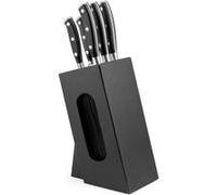 Sabatier Trompette Vulcano - Bloc spaghetti en bois noir 5 couteaux de cuisine