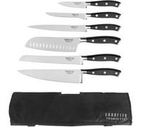 SABATIER TROMPETTE - Trousse couteaux de cuisine - Vulcano - Acier 5Cr15MoV - Finition Satinée - 43.5 x 49.3 cm - Noir