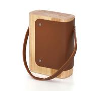 Sabatier Trompette Yao - Bloc en bois d'hévéa pour 5 couteaux de cuisine | Bloc à Couteaux de Cuisine Vide, Bois d'hévéa, 22.5 x 17.5 x 9 cm, pour 5 Couteaux Professionnels
