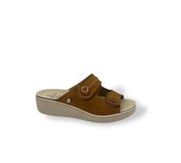 Sabatini Pantoufles en cuir avec semelle amovible S7411, orange., 39 EU