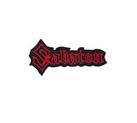 Sabaton Écusson brodé à repasser avec bande métallique Rouge Power