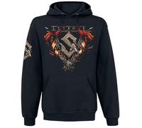 Sabaton Legends Homme Sweat-Shirt à Capuche Noir L 80% Coton, 20% Polyester Regular/Coupe Standard