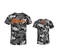 Sabaton Legends Homme T-Shirt Manches Courtes Camouflage Gris XXL 100% Coton Regular/Coupe Standard