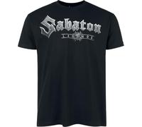 Sabaton Legends Homme T-Shirt Manches Courtes Noir M 100% Coton Regular/Coupe Standard
