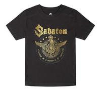 Sabaton Metal Kids - Wings of Glory Unisexe T-Shirt Noir 152 100% Coton