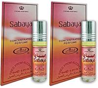 Sabaya Concentrated Perfume Oil 6ml Roll-On - Long Lasting, Alcohol Free, Unisex Attar - Pack of 2